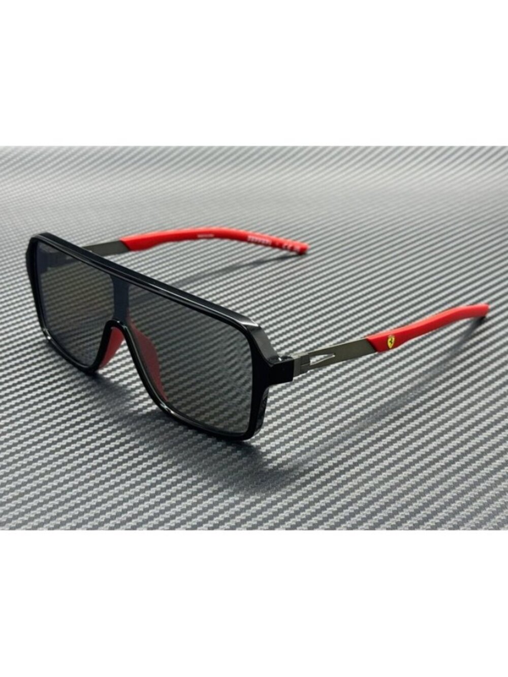 New Ferrari Men Shiny Black Sunglasses 63-21-145